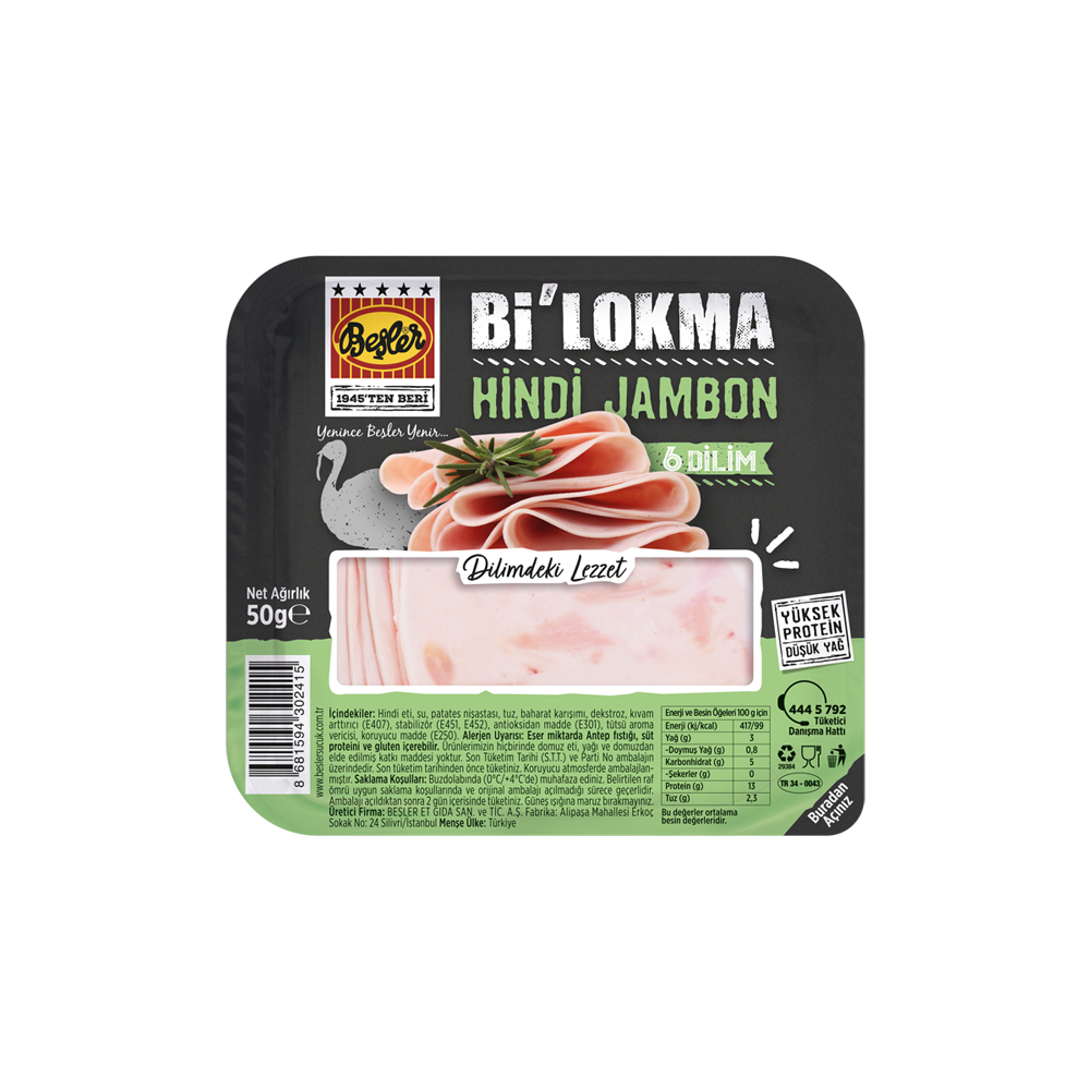 Bi'Lokma Turkey Ham