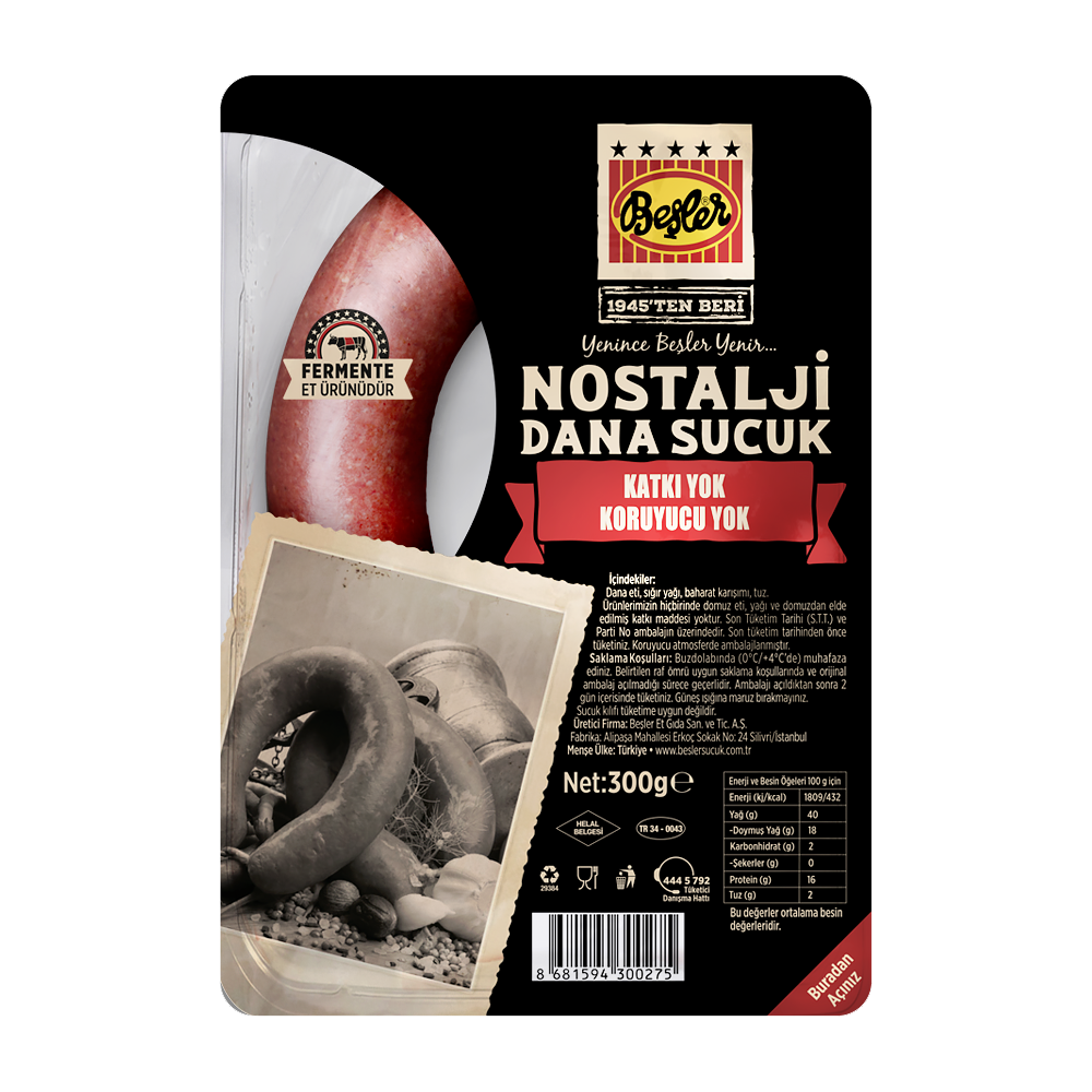 Nostalji Additive-free Sausage